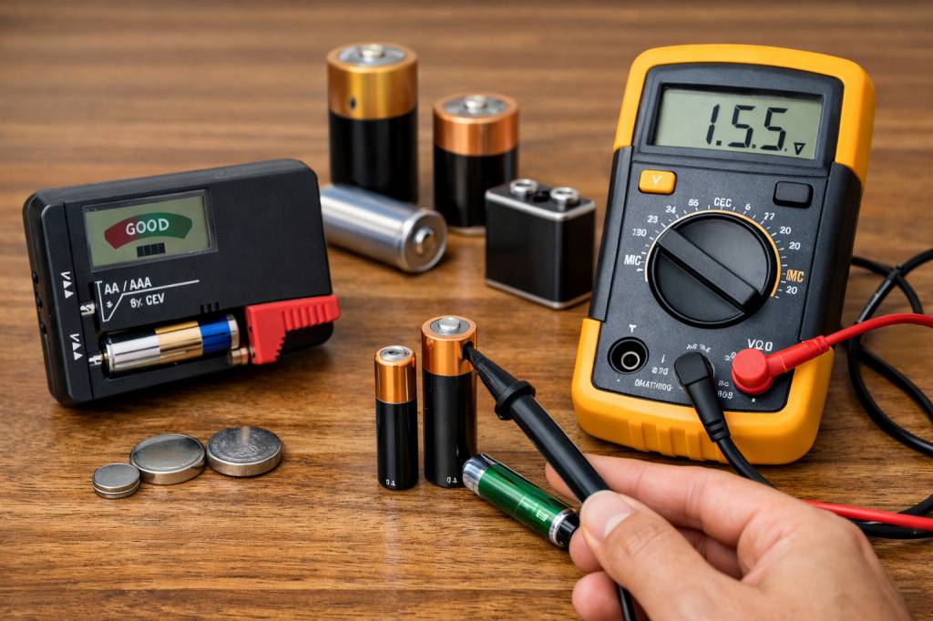 Comment tester l&rsquo;état de vos piles et batteries ? méthodes simples, testeurs et multimètres expliqués